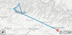  Ghorepani Poon Hill Trekking Tour - 8 Destinationen 