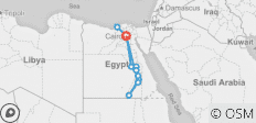  11 Tage Kairo, Nilkreuzfahrt, Abu Simbel, Dendarah, Abydos &amp; Alexandria - 11 Destinationen 