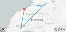  Circuit en train à travers les villes impériales du Maroc - 6 destinations 