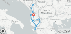  Selbstfahren: Albanien Panoramatrips - 15 Destinationen 