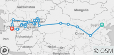  Ultieme Zijderoute: Peking naar Asjgabat - 32 bestemmingen 