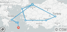  Les points forts de la Turquie et des îles grecques - 12 destinations 