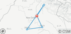  Au départ de Delhi : Circuit privé du Triangle d\'Or avec Haridwar et Rishikesh - 6 destinations 