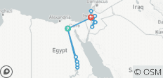 Ägypten, Jordanien und Israel Abenteuerreise mit der Feluke (Segelboot) - 13 Tage - 14 Destinationen 