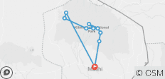  Kilimanjaro Besteigung Northern Circuit Route - Trek (10 Tage) - 10 Destinationen 