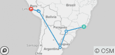  Charmant Zuid-Amerika Argentinië, Brazilië en Peru in 14 dagen - 9 bestemmingen 