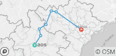  Von Luang Prabang nach Hanoi mit dem Rad - 12 Tage - 7 Destinationen 