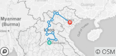  Radreise Vietnam nach Laos - 18 Tage - 11 Destinationen 