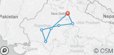  Privatreise Goldenes Dreieck mit königlichem Rajasthan - 7 Destinationen 