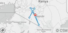  7 Dagen Big five Safari - Nairobi - 7 bestemmingen 