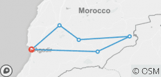  Wüstenrundreise ab Agadir (5 Tage &amp; 4 Nächte) - 6 Destinationen 