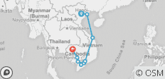  Das Beste aus Vietnam und Kambodscha - 15 Tage - 10 Destinationen 