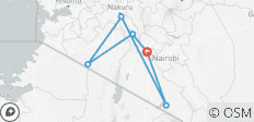  Kenia Budgetreise (mit Übernachtung im Nairobi Hotel) 6 Tage - 6 Destinationen 