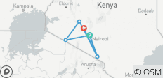  6 Dagen Kenia Budget Rondreizen (met GRATIS NACHT in het Hotel van Nairobi) - 7 bestemmingen 