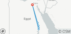  Königreich Ägypten - Kairo, Assuan - Nilkreuzfahrt - Luxor &amp; Schlafwagen-Rundreise (8 Tage) - 7 Destinationen 