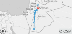  Die Pracht Jordaniens (8 Tage) - 9 Destinationen 