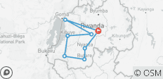  9 Days Rwanda Gorilla Experience &amp; Safari - 8 destinations 
