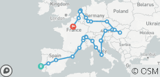  Kontrast von Europa Ende Paris - 58 Destinationen 