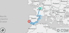  Frankreich, Spanien und Portugal - 17 Destinationen 