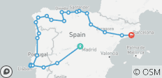  Iberisches Dreieck (inkl. Barcelona) - 25 Destinationen 