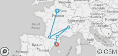  Paris, Lourdes and Barcelona - 6 destinations 
