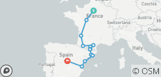  Paris, Lourdes and Madrid - 15 destinations 