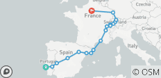  Portugal, Spanien, Schweiz und Frankreich - 24 Destinationen 