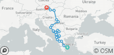  Viaje en grupo pequeño: Los Balcanes y Europa Central de Atenas a Viena - 26 destinos 