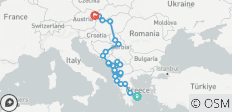  Circuit en petit groupe : Les Balkans et l\'Europe centrale d\'Athènes à Vienne - 26 destinations 