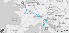  Genussreise durch Europa (Ende London, 11 Tage) - 9 Destinationen 