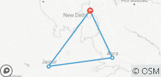  Goldenes Dreieck Rundreise - Delhi Agra Jaipur Rundreise (5 Tage) - 4 Destinationen 