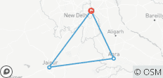  5 Daagse Gouden Driehoek Tour - Taj Mahal Zonsopgang/Zonsondergang - Delhi Agra Jaipur Tour - 4 bestemmingen 