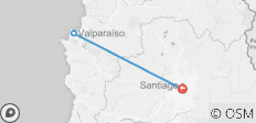  Santiago, Maipo-Tal und Valparaiso (mit Weinverkostung) - 3 Destinationen 