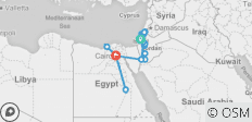  Israel, Jordanien und Ägypten Entdeckungsreise - 10 Tage - 18 Destinationen 