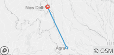  Delhi und Agra mit Taj Mahal Sonnenaufgang - 2 Tage - 3 Destinationen 