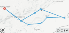  Marokkaanse woestijntocht vanuit Marrakech 4 dagen 3 nachten - 11 bestemmingen 