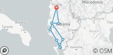  Albanië in 4 dagen (Zuiden) - 10 bestemmingen 