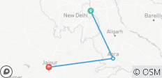  Au départ de Delhi : 3 jours d\'excursion dans le Triangle d\'Or (Delhi, Agra et Jaipur) - 3 destinations 