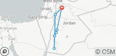  Dana nach Petra Trekking Tour: Wandern auf dem Jordan Trail - 7 Destinationen 