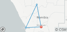  4-Daagse Etosha Nationaal Park en Swakopmund Kamperen - 4 bestemmingen 