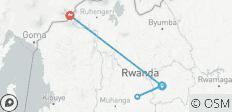  3 days Rwanda gorillas and golden monkeys tracking tour. - 4 destinations 