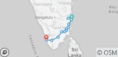  Tamil Nadu and Kerala - 15 destinations 