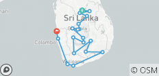  Rundreise Sri Lanka Natur &amp; Tierwelt (Kostenloses Upgrade Private Tour für zwei zahlende Kunden oder mehr verfügbar) - 19 Destinationen 
