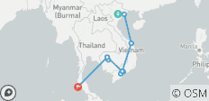  Geesten van Vietnam - Cambodja - Thailand - Hanoi / Halong Bay / Hoi An / Ho Chi Minh / Siem Reap / Phuket - 11 bestemmingen 