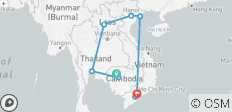  Un vistazo a Indochina en 14 días (Camboya, Tailandia, Laos, Vietnam) - 9 destinos 