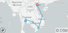  Indochina in 18 dagen (Thailand, Cambodja, Vietnam) - 10 bestemmingen 