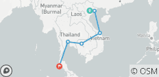  Glimpse Of Indochina In 14 Days (Vietnam, Cambodia, Thailand) - 7 destinations 