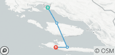  Dalmatia walking tour, self guided tour - 4 destinations 