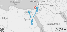  Atemberaubende Rundreise nach Ägypten, Jordanien und Jerusalem: Historische &amp; Religiöse Höhepunkte - 13 Tage - 9 Destinationen 