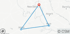  Goldenes Dreieck Indien - 4 Tage - 5 Destinationen 
